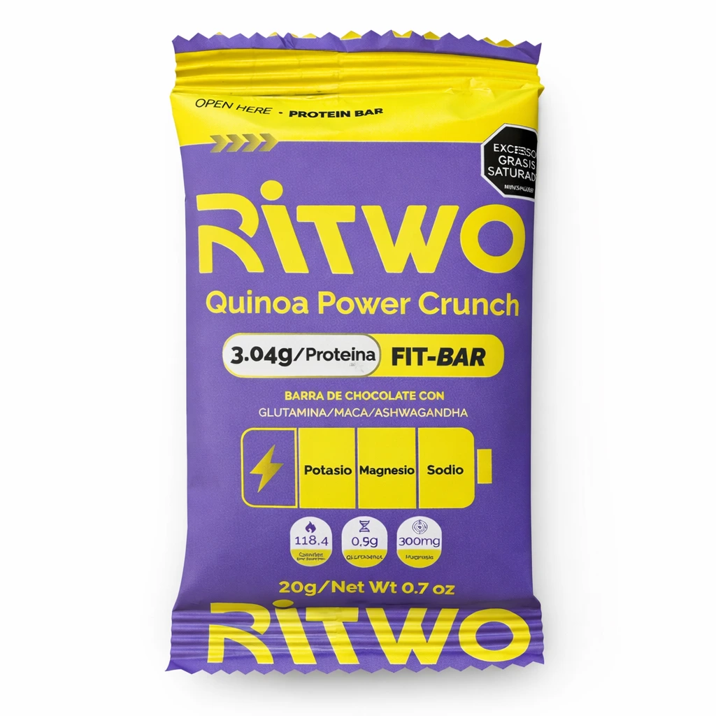 Barra de Chocolate con Proteína FIT-BAR Quinoa Power Crunch
