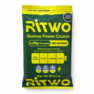 Barra de Chocolate con Proteína PRE-ENTRENO Quinoa Power Crunch